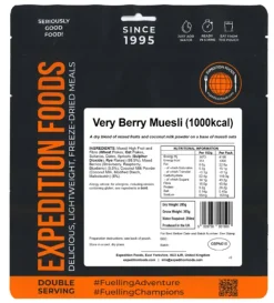 Breakfast-Expedition Foods Very Berry Muesli - 1000kcal