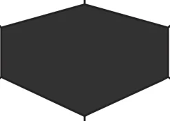 Footprints & Floors-Fjallraven Abisko Lite 1 Footprint - Black