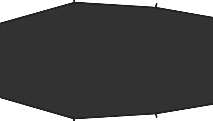Footprints & Floors-Fjallraven Abisko Lite 3 Footprint - Black