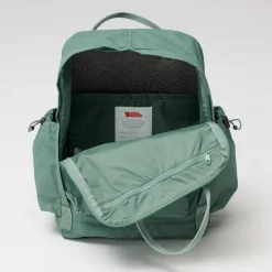 Day Packs-Fjallraven Kanken Outlong Backpack - Frost Green