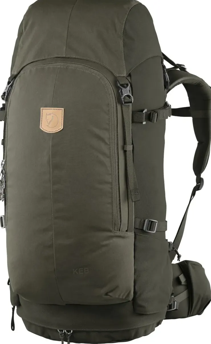 Backpacking Packs-Fjallraven Keb 52 Rucksack - Olive-Deep Forest
