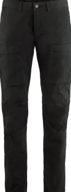 Trousers & Leg Wear-Fjallraven Mens Abisko Hybrid Trail Trousers - Black