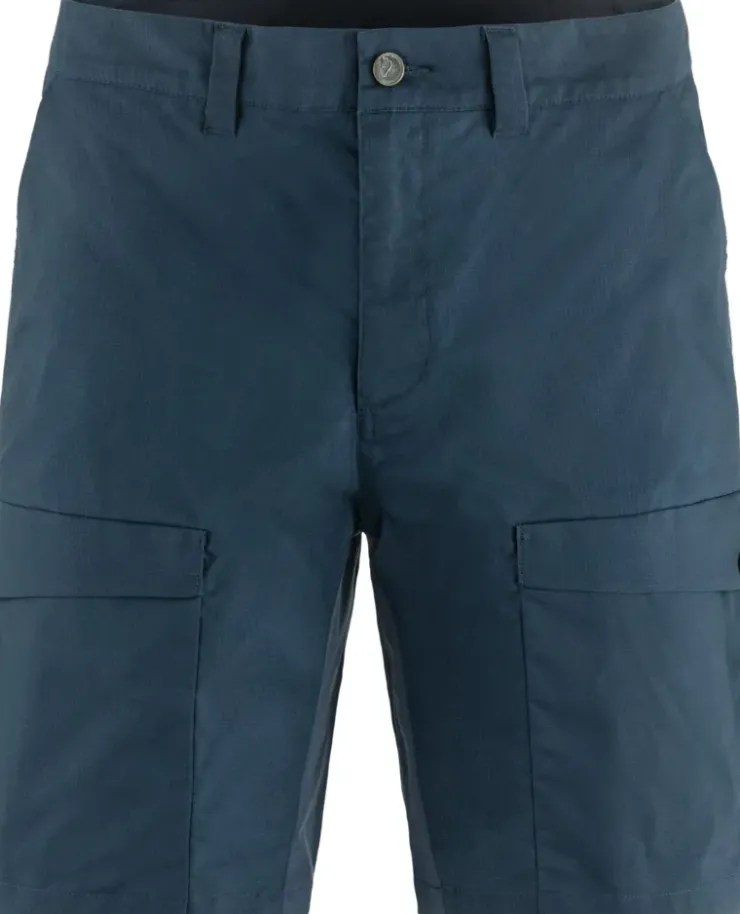 Shorts-Fjallraven Mens Abisko Hybrid Trail Shorts - Navy