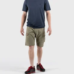 Shorts-Fjallraven Mens Abisko Shorts - Dark Olive