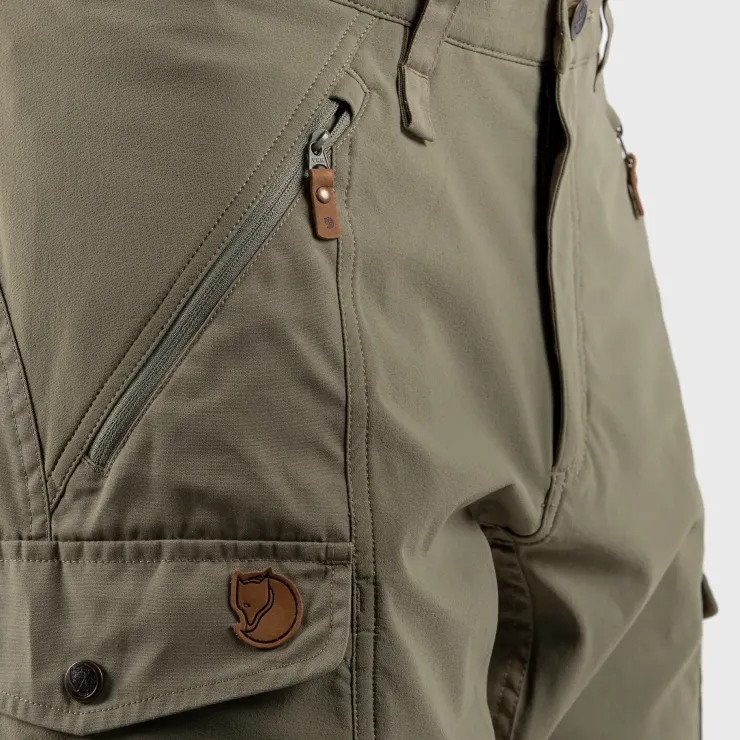 Shorts-Fjallraven Mens Abisko Shorts - Dark Olive