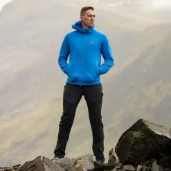 Fleece & Mid Layer-Fjallraven Mens Expedition Fleece Hoodie - UN Blue