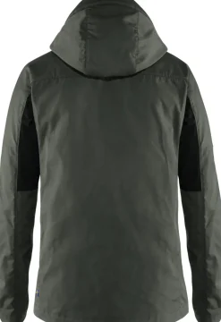 Casual Jackets-Fjallraven Mens Kaipak Jacket - Dark Grey-Black