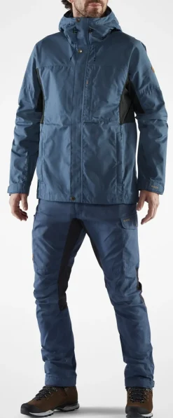 Casual Jackets-Fjallraven Mens Kaipak Jacket - Dark Grey-Black