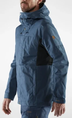 Casual Jackets-Fjallraven Mens Kaipak Jacket - Dark Grey-Black