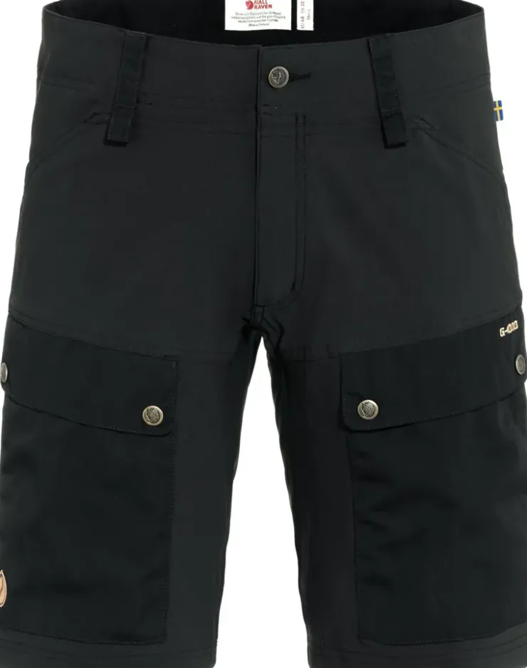 Shorts-Fjallraven Mens Keb Shorts - Black-Black