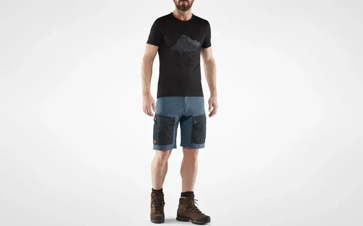 Shorts-Fjallraven Mens Keb Shorts - Black-Black