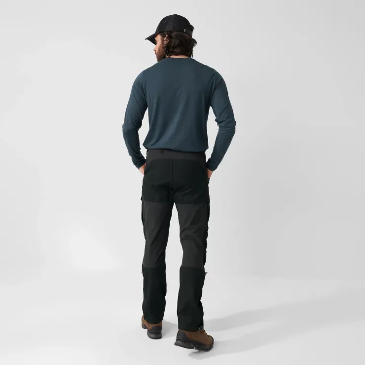 Trousers & Leg Wear-Fjallraven Mens Keb Trousers - Black