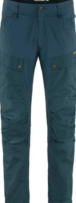 Trousers & Leg Wear-Fjallraven Mens Keb Trousers - Mountain Blue