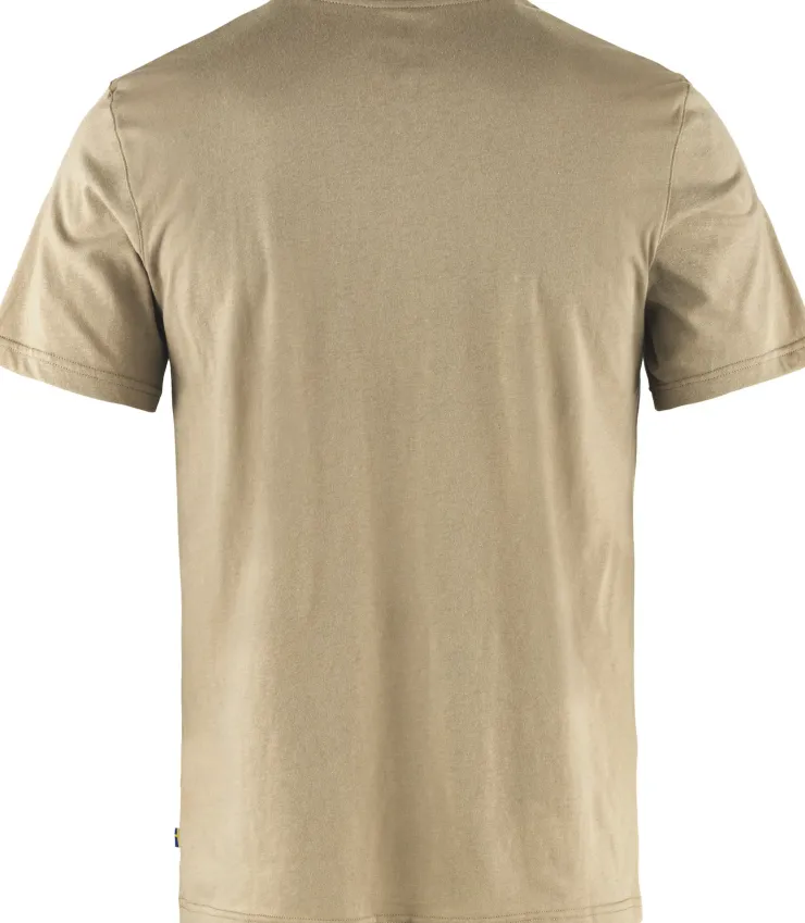 T-Shirts & Baselayers-Fjallraven Mens Lush Logo T-shirt - Fossil