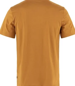 T-Shirts & Baselayers-Fjallraven Mens Lush Logo T-shirt - Acorn