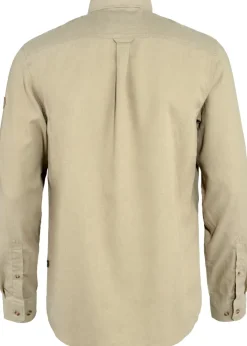 Shirts-Fjallraven Mens Ovik Travel LS Shirt - Sand Stone