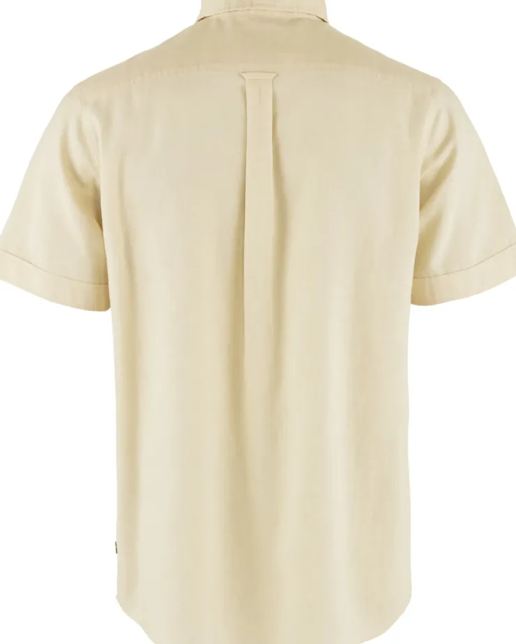 Shirts-Fjallraven Mens Ovik Travel SS Shirt - Chalk White