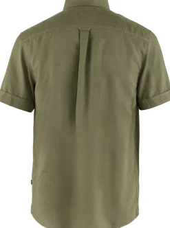 Shirts-Fjallraven Mens Ovik Travel SS Shirt - Green