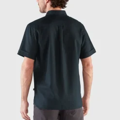 Shirts-Fjallraven Mens Ovik Travel SS Shirt - Green