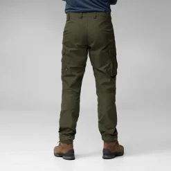 Trousers & Leg Wear-Fjallraven Mens Vidda Pro Trousers - Dark Olive-Black