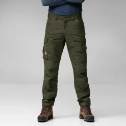 Trousers & Leg Wear-Fjallraven Mens Vidda Pro Trousers - Dark Olive-Black