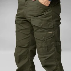 Trousers & Leg Wear-Fjallraven Mens Vidda Pro Trousers - Dark Olive-Black