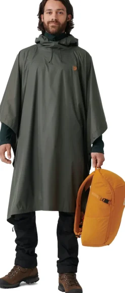 Waterproof Jackets|Waterproof Jackets-Fjallraven Poncho - Dark Olive