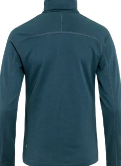 Fleece & Mid Layer-Fjallraven Womens Abisko Lite Fleece Jacket - Indigo Blue