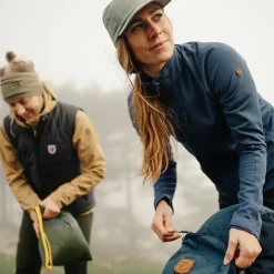 Fleece & Mid Layer-Fjallraven Womens Abisko Lite Fleece Jacket - Indigo Blue