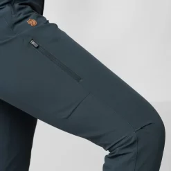 Trousers & Leggings-Fjallraven Womens Abisko Trail Stretch Trousers - Dark Navy