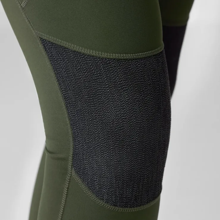 Trousers & Leggings-Fjallraven Womens Abisko Trekking Tights HD - Port