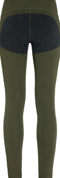 Trousers & Leggings-Fjallraven Womens Abisko Trekking Tights HD - Deep Forest