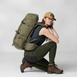 Trousers & Leggings-Fjallraven Womens Abisko Trekking Tights HD - Deep Forest
