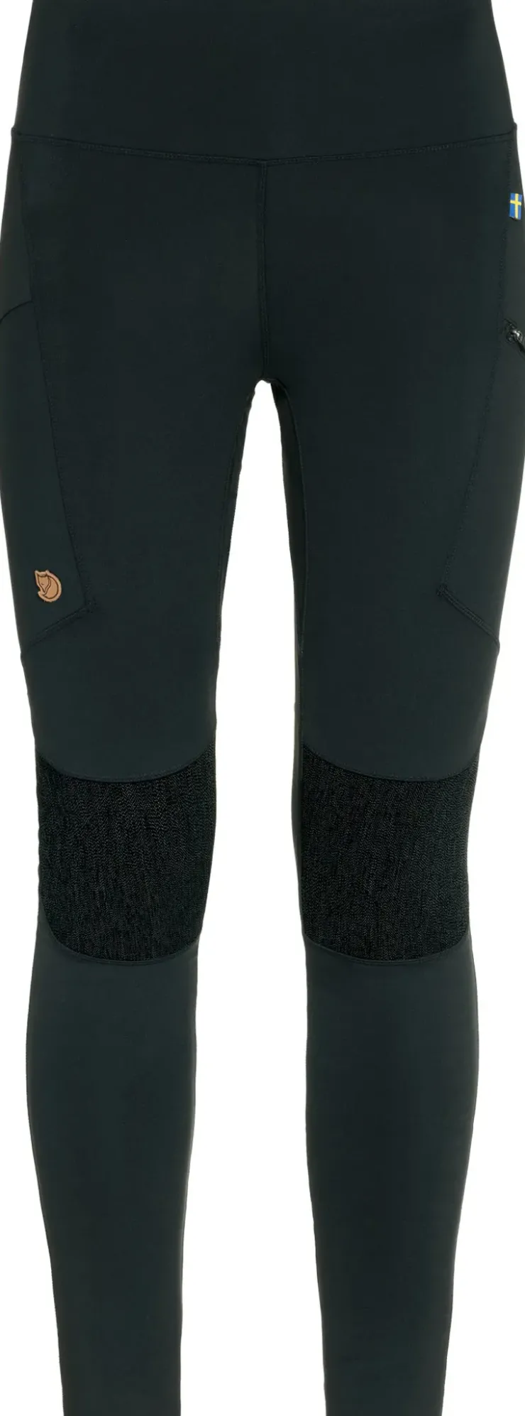 Trousers & Leggings-Fjallraven Womens Abisko Trekking Tights HD - Black