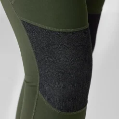 Trousers & Leggings-Fjallraven Womens Abisko Trekking Tights HD - Black