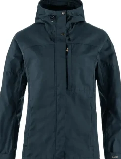 Casual Jackets-Fjallraven Womens Kaipak Jacket - Dark Navy