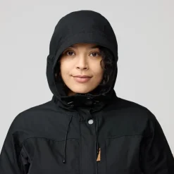Casual Jackets-Fjallraven Womens Kaipak Jacket - Dark Navy