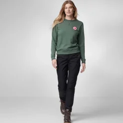 Fleece & Mid Layer-Fjallraven Womens 1960 Logo Badge Sweater - Dawn Blue