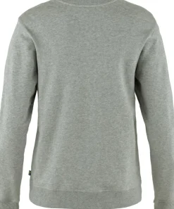 Fleece & Mid Layer-Fjallraven Womens 1960 Logo Badge Sweater - Grey-Melange