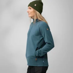 Fleece & Mid Layer-Fjallraven Womens Ovik Lite Fleece Jacket - Mountain Blue