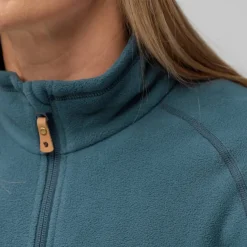 Fleece & Mid Layer-Fjallraven Womens Ovik Lite Fleece Jacket - Mountain Blue
