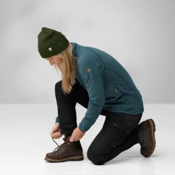 Fleece & Mid Layer-Fjallraven Womens Ovik Lite Fleece Jacket - Mountain Blue