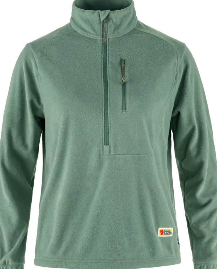 Fleece & Mid Layer-Fjallraven Womens Vardag Lite Fleece - Patina Green