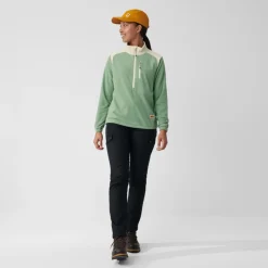 Fleece & Mid Layer-Fjallraven Womens Vardag Lite Fleece - Patina Green