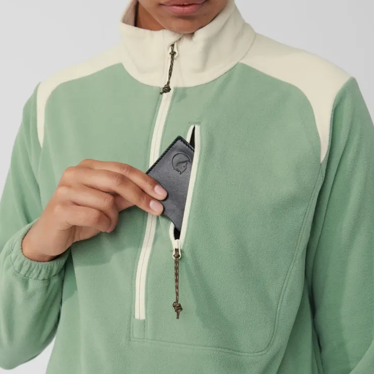 Fleece & Mid Layer-Fjallraven Womens Vardag Lite Fleece - Patina Green
