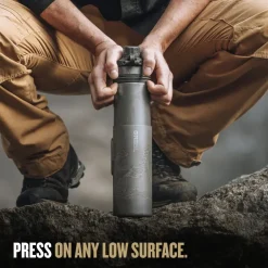 Water Purification-Grayl GeoPress Ti Purifier Plus Cook Lid - Covert Black