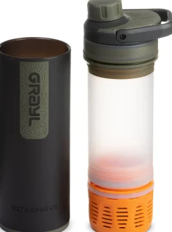 Water Purification-Grayl UltraPress Purifier Bottle - Camp Black