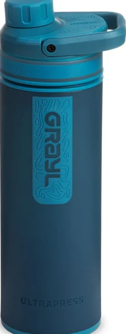 Water Purification-Grayl UltraPress Purifier Bottle - Forest Blue