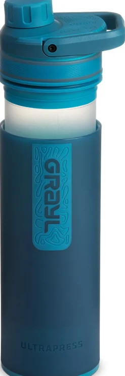 Water Purification-Grayl UltraPress Purifier Bottle - Forest Blue