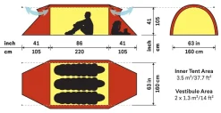 Backpacking & Lightweight Tents-Hilleberg Keron 3 Tent - Red